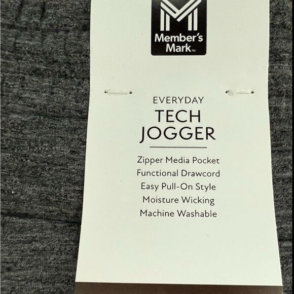 Kids Gray Jogger Pants Member’s Mark Everyday Tech Jogger Boys Size X-Large - Picture 5 of 6